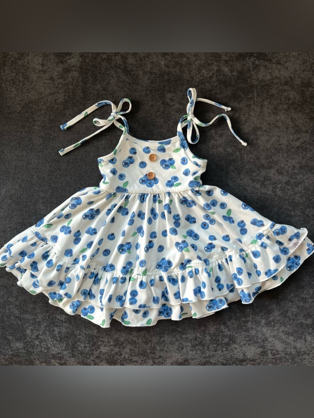 Jane + Jo Girls House Dress in Fresh Berries Size 12 Months